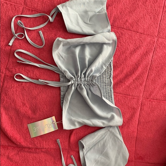 Light blue two piece romper - Picture 2 of 3